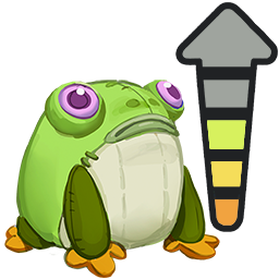 とても大きなフロッグバートのぬいぐるみ